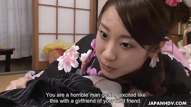 Cheater Asami Nanase has hairy pussy licked after she sucks this man\'s