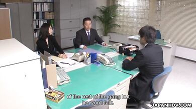 Skinny police lady, Mitsuki is the one who does interrogations when a