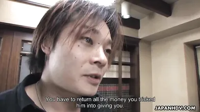 Beautiful Japanese pornstar needs to repay her debts with her wonderful
