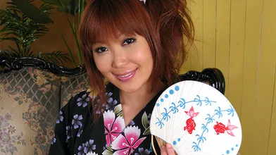 Cute Asian lady Yuno Hoshi gets pleased by a horny young man. This babe