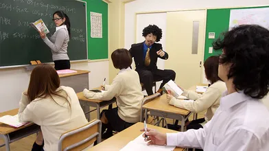 After a student gets magical powers from a banana he goes strait to Eri