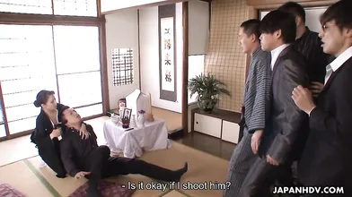 While mourning Yuki Tsukamoto overwhelms some men who came to finish