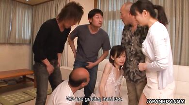 Hot teen girl with dark hair Aoba Itou gets stimulated by sex toy as