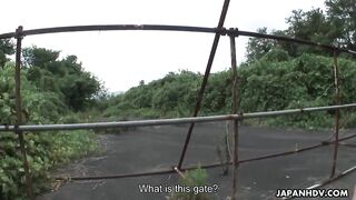 Wild Japanese girl Sarina Tsubaki with hot ass and hairy twat and her
