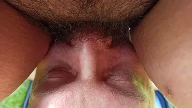 harvesting cunt juice from fat furry cunt
