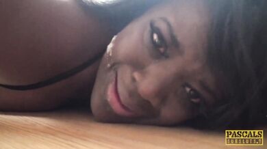 PASCALSSUBSLUTS - Ebony Eden Adore eats cum after domination