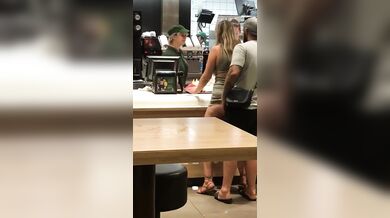 Fast food chain public fuck