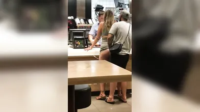 Fast food chain public fuck