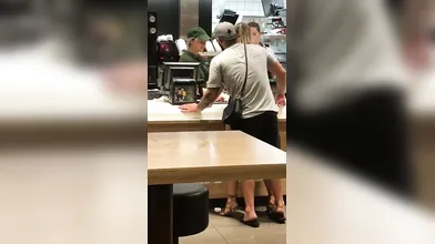 Fast food chain public fuck