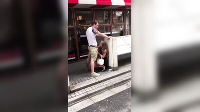 Public blowjob