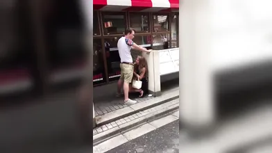 Public blowjob