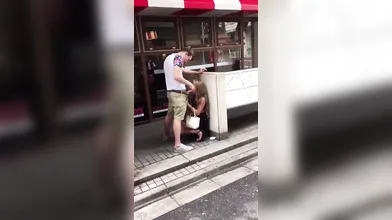 Public blowjob