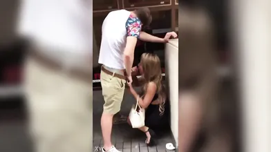 Public blowjob