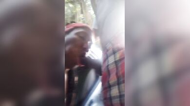 Sucking on a 11 inches Jamaican dick
