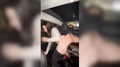 Uber girls pussy licking