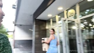 Bukkake cum walk