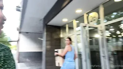 Bukkake cum walk