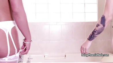 Bathroom lesbian foot fetish