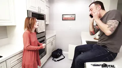 Redhead gets brute-fuck lesson