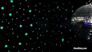 Masturbating Under Neon Glowing Stars