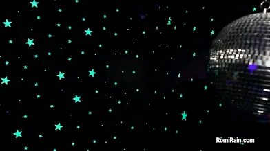 Masturbating Under Neon Glowing Stars