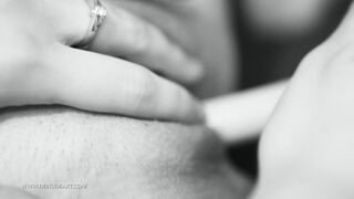 Masturbation in black and white
