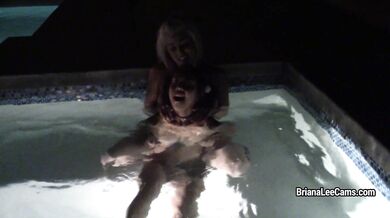 In the hot tube with Kimberley Chi