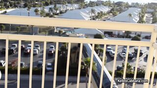 On my hotel balcony