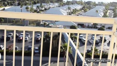 On my hotel balcony