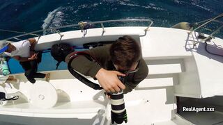 Fun orgy on a yacht