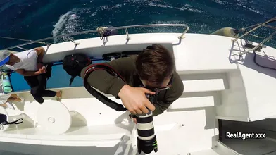 Fun orgy on a yacht