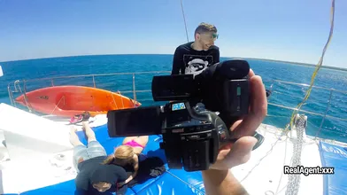 Fun orgy on a yacht