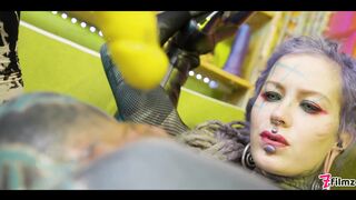 HARD ANAL play with big toys - 0% pussy