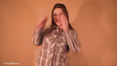 Bouncing tits slow motion