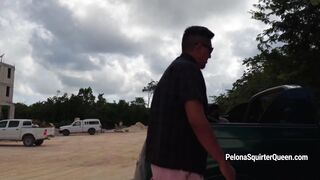 Latina river beach fucking