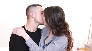Casual teen fuck on rainy day