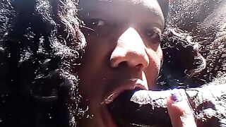 11inches thick Dick in my throat