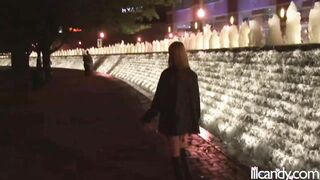 Downtown pussy flashing