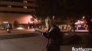 Downtown pussy flashing