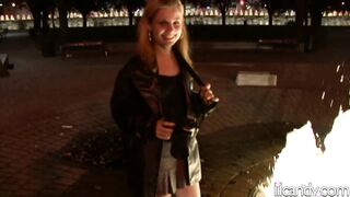 Downtown pussy flashing
