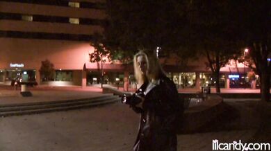 Downtown pussy flashing