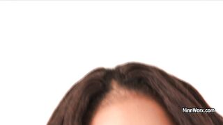 Pretty young black girl double penetration