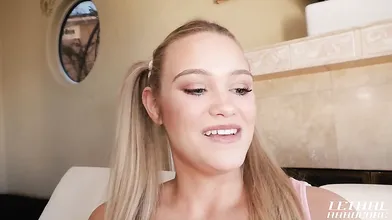 Slutty Blonde Chloe Rose Gets Her Pussy Pounded By Step-daddy