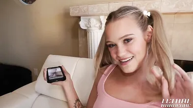 Slutty Blonde Chloe Rose Gets Her Pussy Pounded By Step-daddy