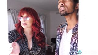 Curvy realtor fucks big, black cock