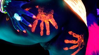 Black Light Rainy Night with Abigal Mac & Ava Addams