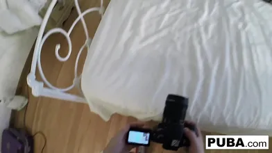 Pornstar Brooklyn puts a purple toy in her pink pussy
