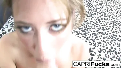 Capri has a very naughty dream about sucking cock