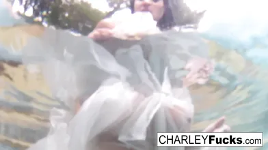 Charley Chase shows of her amazing tits