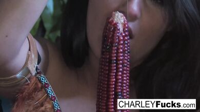 Charley Chase cums all over